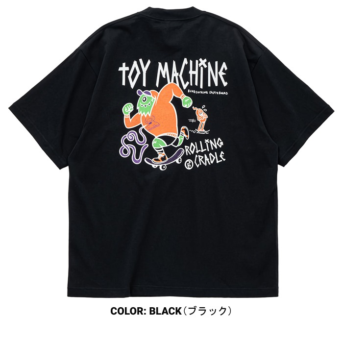 �ȥ��ޥ����� TOY MACHINE T����� CYCLOPS & SECT SS TEE ROLLING CRADLE COLLAB ������󥰥��쥤�ɥ� Ⱦµ ���åȥ��� �ȥåץ� ��� M-XL �֥�å� �ۥ磻�� RTMSEST3 ��ñ�ʹ����ξ��ϥ᡼����ȯ���ۡ�����̵���ۡڥ������