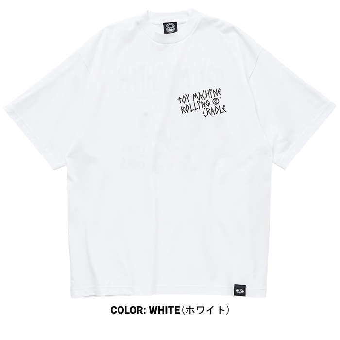 �ȥ��ޥ����� TOY MACHINE T����� CYCLOPS & SECT SS TEE ROLLING CRADLE COLLAB ������󥰥��쥤�ɥ� Ⱦµ ���åȥ��� �ȥåץ� ��� M-XL �֥�å� �ۥ磻�� RTMSEST3 ��ñ�ʹ����ξ��ϥ᡼����ȯ���ۡ�����̵���ۡڥ������