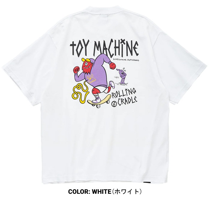 �ȥ��ޥ����� TOY MACHINE T����� CYCLOPS & SECT SS TEE ROLLING CRADLE COLLAB ������󥰥��쥤�ɥ� Ⱦµ ���åȥ��� �ȥåץ� ��� M-XL �֥�å� �ۥ磻�� RTMSEST3 ��ñ�ʹ����ξ��ϥ᡼����ȯ���ۡ�����̵���ۡڥ������