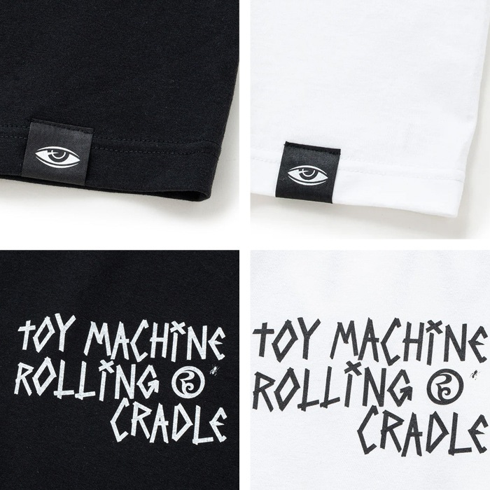 �ȥ��ޥ����� TOY MACHINE T����� CYCLOPS & SECT SS TEE ROLLING CRADLE COLLAB ������󥰥��쥤�ɥ� Ⱦµ ���åȥ��� �ȥåץ� ��� M-XL �֥�å� �ۥ磻�� RTMSEST3 ��ñ�ʹ����ξ��ϥ᡼����ȯ���ۡ�����̵���ۡڥ������