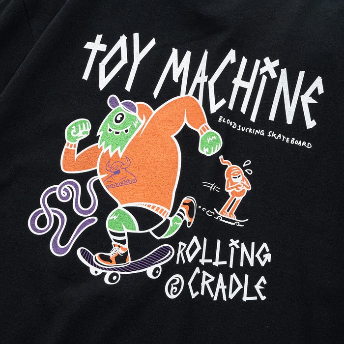 �ȥ��ޥ����� TOY MACHINE T����� CYCLOPS & SECT SS TEE ROLLING CRADLE COLLAB ������󥰥��쥤�ɥ� Ⱦµ ���åȥ��� �ȥåץ� ��� M-XL �֥�å� �ۥ磻�� RTMSEST3 ��ñ�ʹ����ξ��ϥ᡼����ȯ���ۡ�����̵���ۡڥ������
