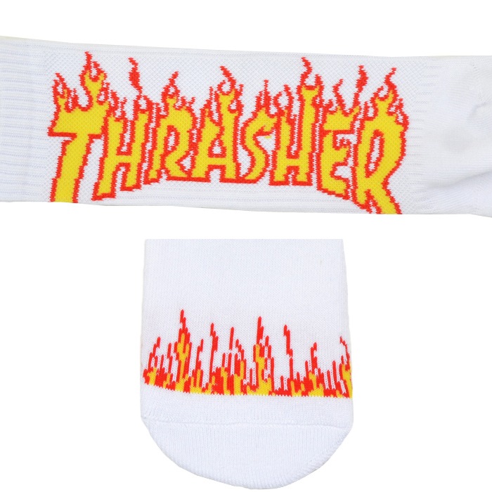 THRASHER ����å��㡼 ���å��� FLAME LOGO SOCKS ���� ���롼���å��� �ϥ����å��� 3­���å� 3P���å� TH-SX203 TH-SX220 �ڥ᡼�����б��ġ�