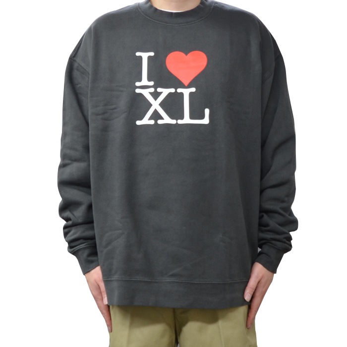 XLARGE ȥ顼 ȥ졼ʡ I LOVE XL CREWNECK SWEAT 롼ͥå å ե꡼  ֥å M-XL ̵ۡڥ