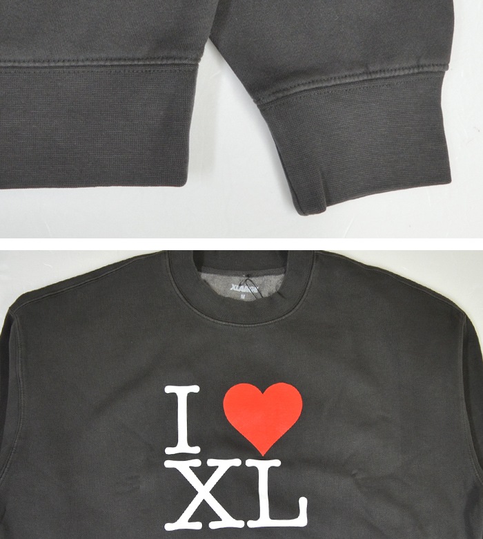 XLARGE ȥ顼 ȥ졼ʡ I LOVE XL CREWNECK SWEAT 롼ͥå å ե꡼  ֥å M-XL ̵ۡڥ