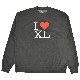 XLARGE ȥ顼 ȥ졼ʡ I LOVE XL CREWNECK SWEAT 롼ͥå å ե꡼  ֥å M-XL ̵ۡڥ