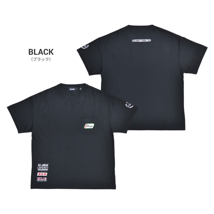 XLARGE �������ȥ�顼�� T����� S/S POCKET TEE VINTAGE RACING CAR TEAM Ⱦµ ���åȥ��� �ȥåץ� ��� S-XL �֥�å� �ۥ磻�� 101212011035 ��ñ�ʹ����ξ��ϥ᡼����ȯ���ۡ�����̵���ۡڥ������