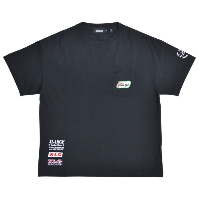 XLARGE �������ȥ�顼�� T����� S/S POCKET TEE VINTAGE RACING CAR TEAM Ⱦµ ���åȥ��� �ȥåץ� ��� S-XL �֥�å� �ۥ磻�� 101212011035 ��ñ�ʹ����ξ��ϥ᡼����ȯ���ۡ�����̵���ۡڥ������