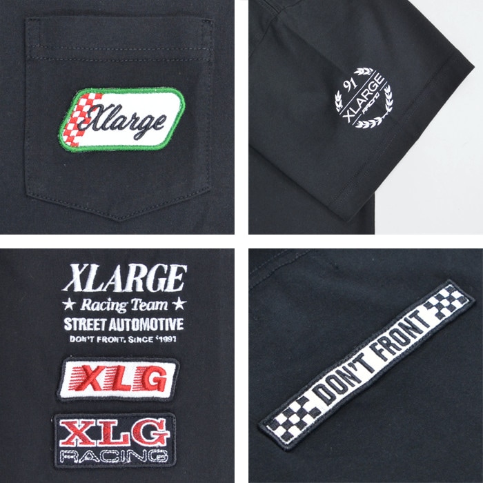 XLARGE �������ȥ�顼�� T����� S/S POCKET TEE VINTAGE RACING CAR TEAM Ⱦµ ���åȥ��� �ȥåץ� ��� S-XL �֥�å� �ۥ磻�� 101212011035 ��ñ�ʹ����ξ��ϥ᡼����ȯ���ۡ�����̵���ۡڥ������