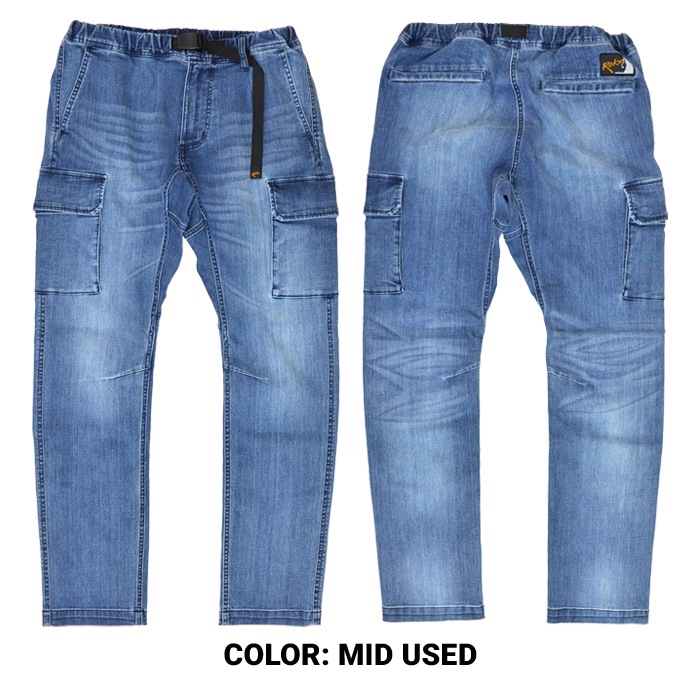 ROKX ���å��� �ѥ�� DENIM CARGO PANTS �ǥ˥५�����ѥ�� ���������ѥ�� ���饤�ߥ󥰥ѥ�� M-XL RXMS231066 ������̵����