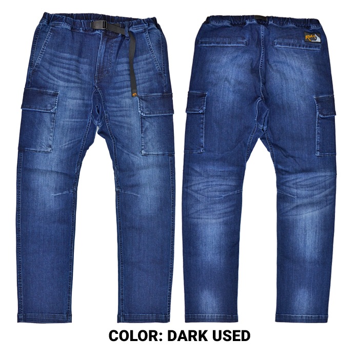 ROKX ���å��� �ѥ�� DENIM CARGO PANTS �ǥ˥५�����ѥ�� ���������ѥ�� ���饤�ߥ󥰥ѥ�� M-XL RXMS231066 ������̵����