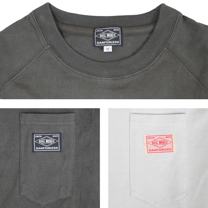 BIG MIKE �ӥå��ޥ��� ����T 10oz SUNGLASSES 3 POCKET L/S TEE Ĺµ T����� ���åȥ��� �ȥåץ� ��� M-XL 102438711 ��ñ�ʹ����ξ��ϥ᡼����ȯ���ۡڥ������
