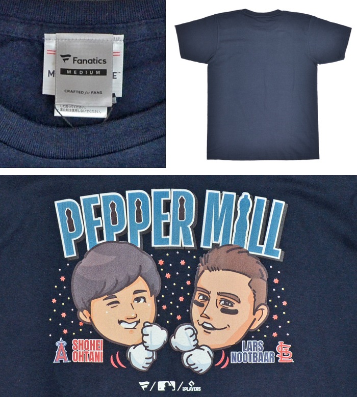 Fanatics �ե��ʥƥ����� T����� PEPPER MILL TEE ��ë��ʿ �̡��ȥС� �ڥåѡ��ߥ� ������ѥ� ����饤����ѥ� ��� MLB ML01-23SS-0022 M-XL �ͥ��ӡ� ��å� ��ñ�ʹ����ξ��ϥ᡼����ȯ���ۡ�����̵����
