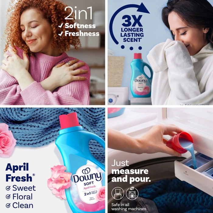DOWNY �����ˡ� ����� �ꥭ�åɡ������ץ�� Ultra Downy April Fresh Liquid Fabric Softener 44oz 1310ml ����� ǻ�� ����ꥫ ����