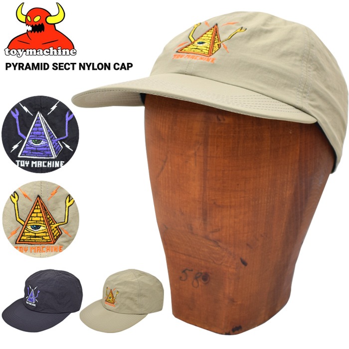 �ȥ��ޥ����� TOY MACHINE ����å� PYRAMID SECT NYLON CAP ˹�� 6�ѥͥ륭��å� �ʥ����󥭥�å� TMFEHW10 �ڥ᡼�����б��ġ�