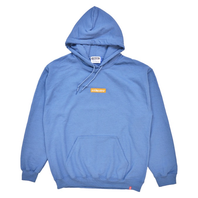 DOUBLE STEAL (���֥륹�ƥ�����) �ѡ����� EMBROIDERY BOX HOODIE �������å� �ե꡼�� Ĺµ ��� M-XL �֥롼 995-62035 ������̵���ۡڥ������
