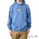 DOUBLE STEAL (���֥륹�ƥ�����) �ѡ����� EMBROIDERY BOX HOODIE �������å� �ե꡼�� Ĺµ ��� M-XL �֥롼 995-62035 ������̵���ۡڥ������