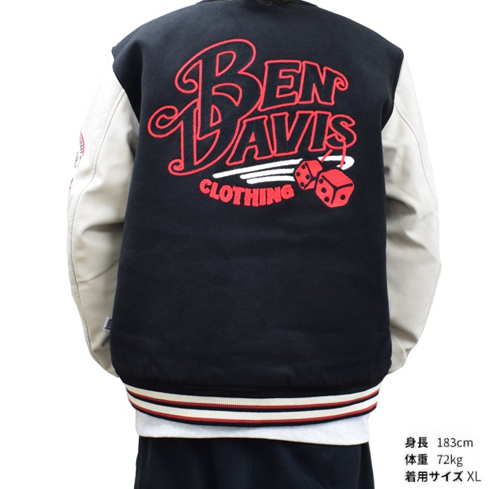 BEN DAVIS ٥ǥӥ 㥱å BD STADIUM JACKET  ॸ㥱å  ֥륾  M-XL ֥å T-24780013 ̵