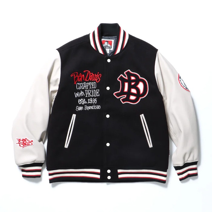 BEN DAVIS ٥ǥӥ 㥱å BD STADIUM JACKET  ॸ㥱å  ֥륾  M-XL ֥å T-24780013 ̵