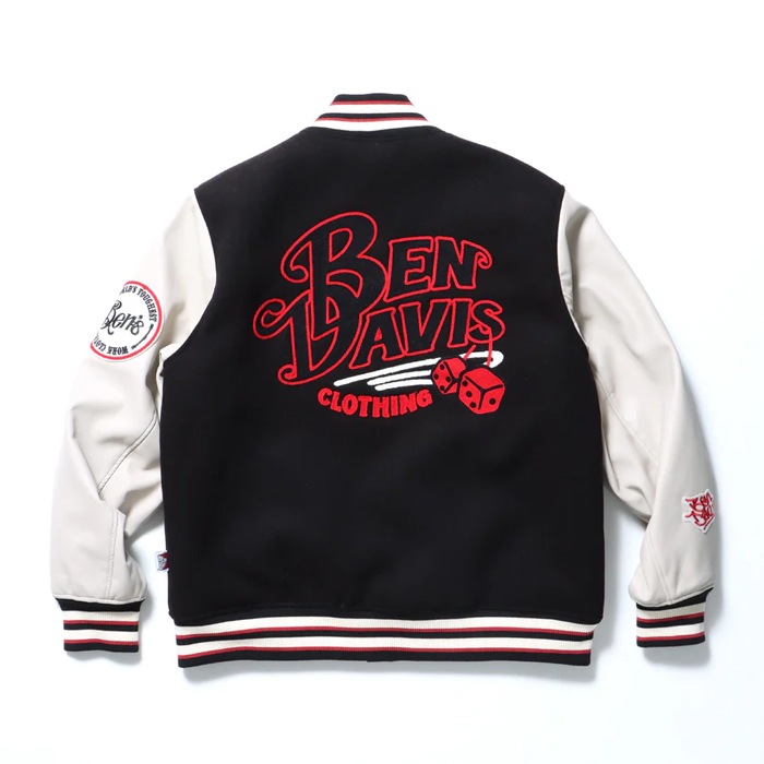 BEN DAVIS ٥ǥӥ 㥱å BD STADIUM JACKET  ॸ㥱å  ֥륾  M-XL ֥å T-24780013 ̵