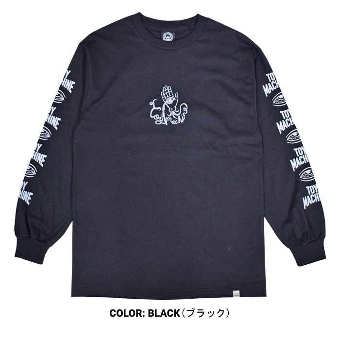�ȥ��ޥ����� TOY MACHINE ����T BLOOD HAND LONG TEE Ĺµ T����� ���åȥ��� �ȥåץ� ��� M-XL �֥�å� �ۥ磻�� TMFELT2 ��ñ�ʹ����ξ��ϥ᡼����ȯ���ۡڥ������