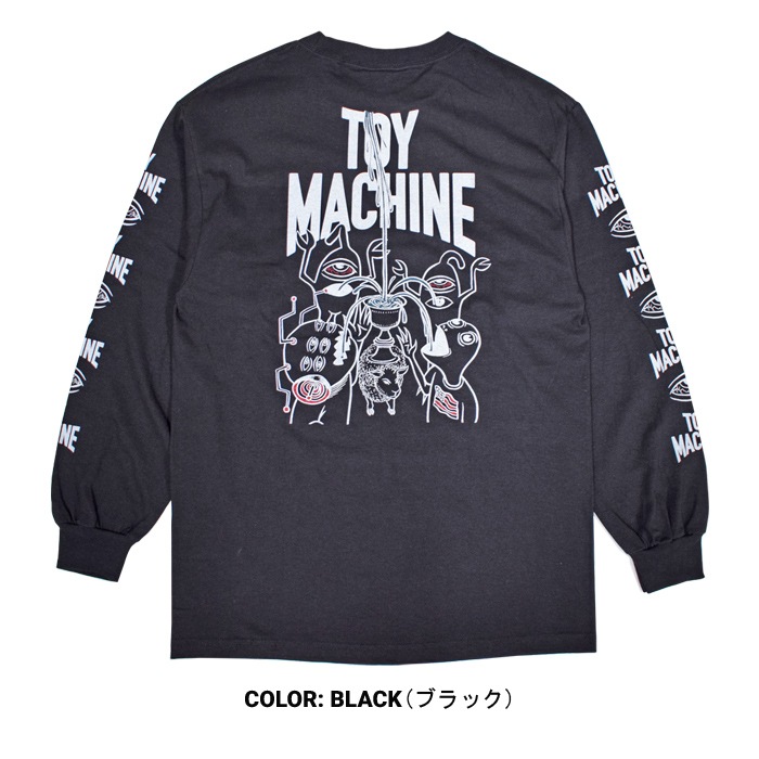 �ȥ��ޥ����� TOY MACHINE ����T BLOOD HAND LONG TEE Ĺµ T����� ���åȥ��� �ȥåץ� ��� M-XL �֥�å� �ۥ磻�� TMFELT2 ��ñ�ʹ����ξ��ϥ᡼����ȯ���ۡڥ������