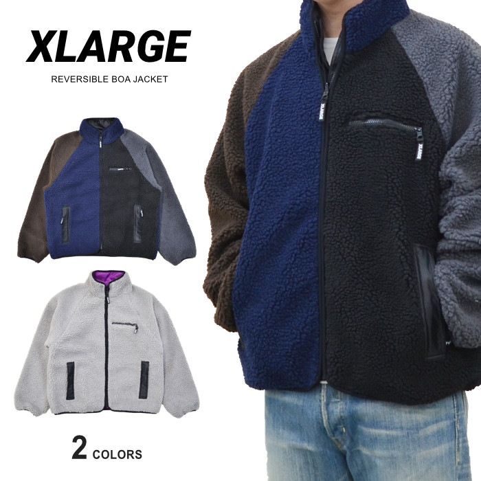 XLARGE ȥ顼 㥱å REVERSIBLE BOA JACKET С֥ ܥ㥱å ե꡼㥱å  ֥륾  M-XL ޥ 졼 101214021010 ̵