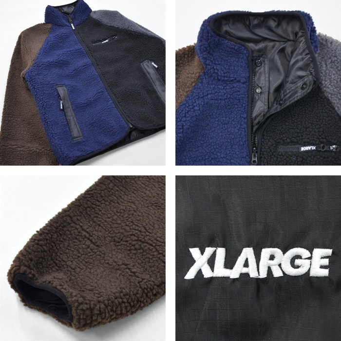 XLARGE ȥ顼 㥱å REVERSIBLE BOA JACKET С֥ ܥ㥱å ե꡼㥱å  ֥륾  M-XL ޥ 졼 101214021010 ̵