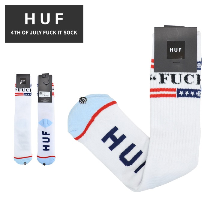 HUF ϥ å 4TH OF JULY FUCK IT SOCK   ȥå 롼å ۥ磻 SK00656 ڥͥݥȯ̵