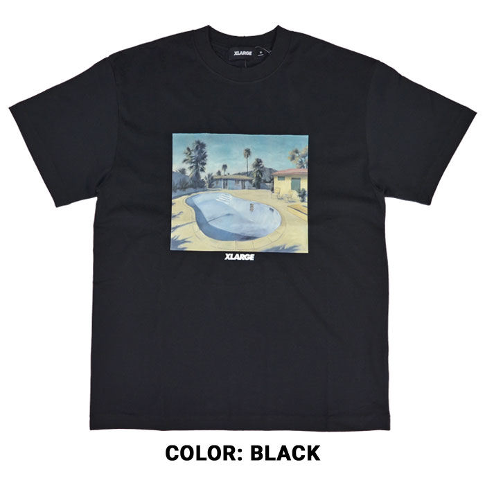 XLARGE �������ȥ�顼�� T����� POOL S/S TEE Ⱦµ ���åȥ��� �ȥåץ� ��� M-XL �֥�å� �ۥ磻�� 101232011037 ��ñ�ʹ����ξ��ϥ᡼����ȯ���ۡ�����̵���ۡڥ������