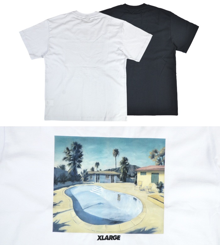 XLARGE �������ȥ�顼�� T����� POOL S/S TEE Ⱦµ ���åȥ��� �ȥåץ� ��� M-XL �֥�å� �ۥ磻�� 101232011037 ��ñ�ʹ����ξ��ϥ᡼����ȯ���ۡ�����̵���ۡڥ������