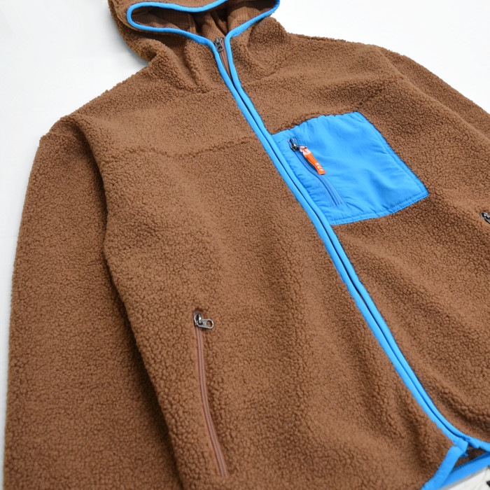 HUF �ϥ� ���㥱�å� FORT POINT SHERPA JACKET ������� �ե꡼�����㥱�å� �ܥ����㥱�å� �������� �֥륾�� ��� S-XL �֥饦�� ���졼 JK00326 ������̵����