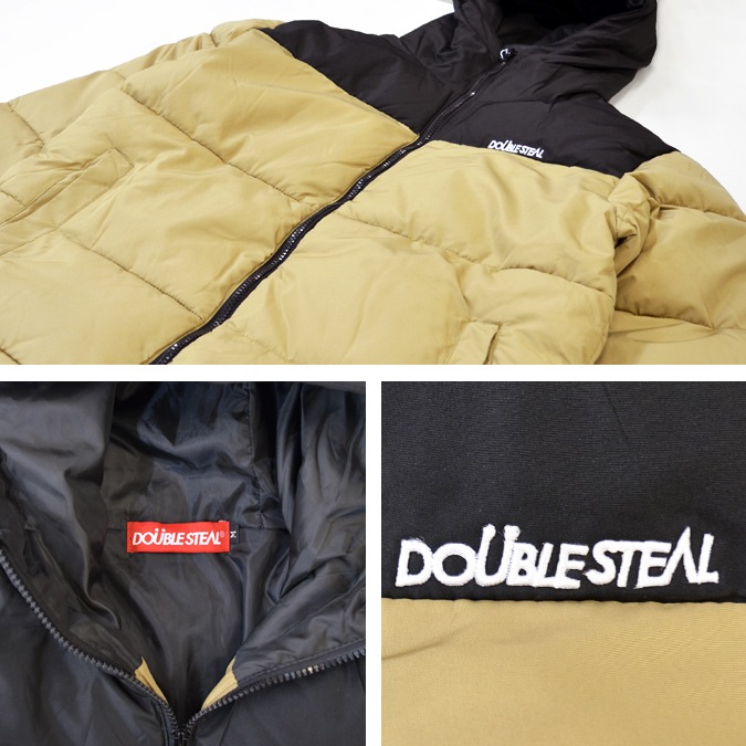 DOUBLE STEAL (֥륹ƥ) 㥱å HOOD DOWN JACKET ʥ㥱å ʥ󥸥㥱å  M-XL ֥å ١ 796-62050 ڥ̵ۡ