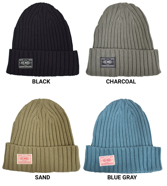 BIG MIKE �ӥå��ޥ��� �˥åȥ���å� SOLID COTTON KNIT WATCH CAP �˥å�˹ ˹�� 102534700 �ڥ᡼����ȯ��������̵����