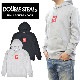 DOUBLE STEAL (���֥륹�ƥ�����) �ѡ����� SMALL SQUARE HOODIE �������å� �ե꡼�� Ĺµ ��� M-XL �֥�å� ���졼 996-65050 ������̵���ۡڥ������