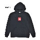 DOUBLE STEAL (���֥륹�ƥ�����) �ѡ����� SMALL SQUARE HOODIE �������å� �ե꡼�� Ĺµ ��� M-XL �֥�å� ���졼 996-65050 ������̵���ۡڥ������