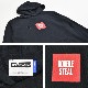 DOUBLE STEAL (���֥륹�ƥ�����) �ѡ����� SMALL SQUARE HOODIE �������å� �ե꡼�� Ĺµ ��� M-XL �֥�å� ���졼 996-65050 ������̵���ۡڥ������