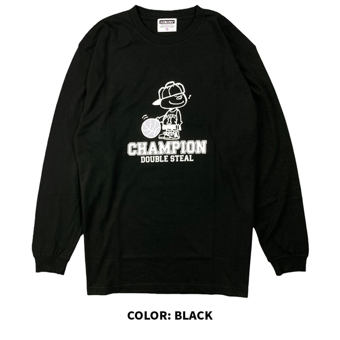 DOUBLE STEAL ���֥륹�ƥ����� ����T �Х������֥� ĹµT����� DOUBZ L/S T-SHIRT TEE ���åȥ��� �ȥåץ� ��� M-XL �֥�å� �ۥ磻�� 934-15006 ��ñ�ʹ����ξ��ϥ᡼����ȯ���ۡ�����̵���ۡڥ������