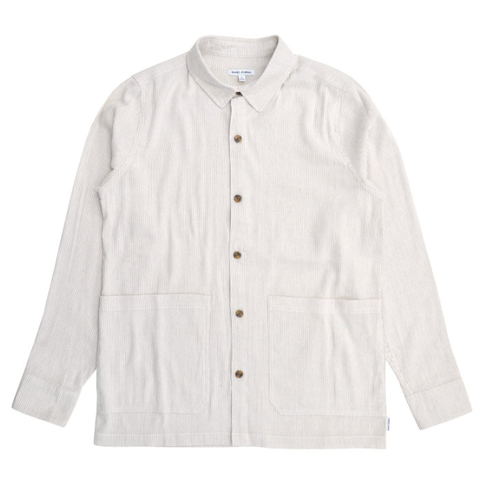 BANKS JOURNAL �Х󥯥� ���㡼�ʥ� ����� FORMATION L/S SHIRT ���ȥ饤�ץ���� �����奢�륷��� ��� S-XL WLS0139 ������̵���ۡڥ������