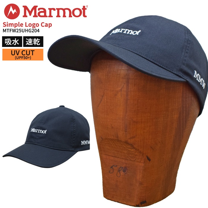 MARMOT �ޡ���å� ����å� Simple Logo Cap ����ץ� ��������å� 6�ѥͥ륭��å� ���ȥ�åץХå�����å� MTFW25UHG204