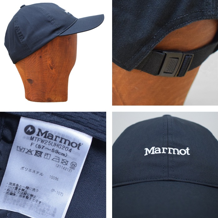 MARMOT �ޡ���å� ����å� Simple Logo Cap ����ץ� ��������å� 6�ѥͥ륭��å� ���ȥ�åץХå�����å� MTFW25UHG204