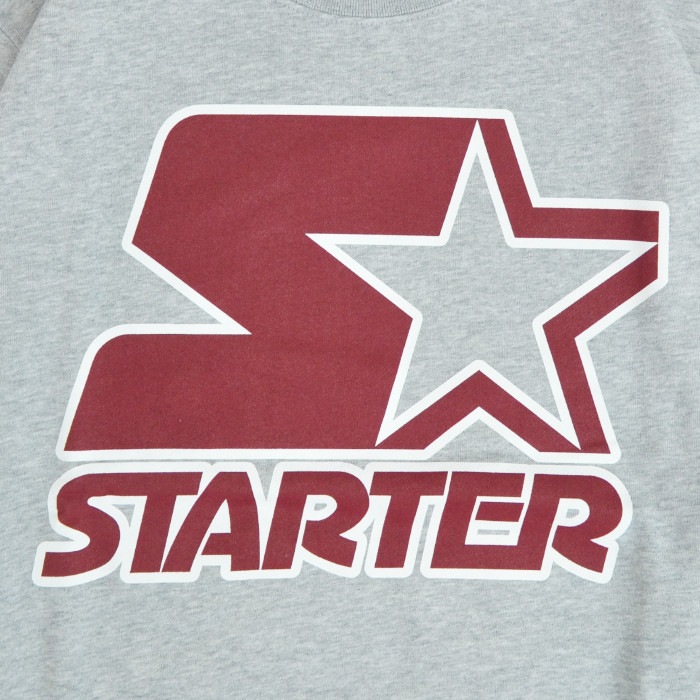 STARTER ���������� �ȥ졼�ʡ� LOGO SWEAT �������å� �ե꡼�� Ĺµ �ȥåץ� M-XL �֥�å� ���졼 X50212J ������̵���ۡڥ������