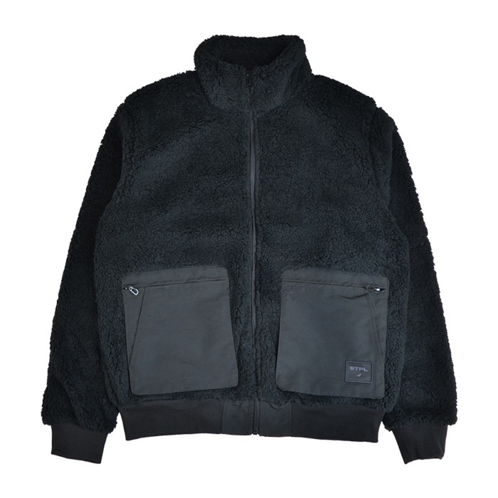 STAPLE ���ƥ��ץ� ���㥱�å� SHERPA MOCK NECK ZIP UP JACKET �ե꡼�����㥱�å� �ܥ� ���åץ��㥱�å� �������� �֥륾�� ��� Ĺµ M-XL 2211O7141 ������̵���ۡڥ������