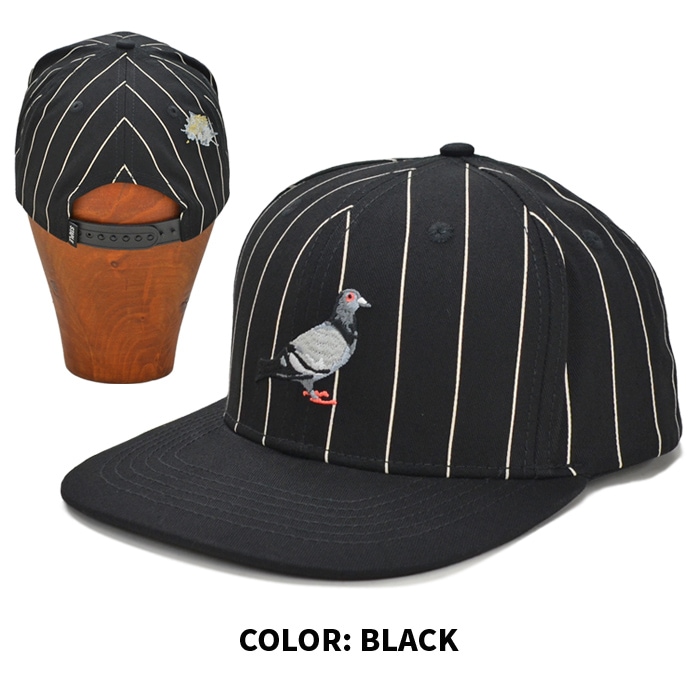 STAPLE ���ƥ��ץ� ����å� PINSTRIPE PIGEON SNAPBACK CAP ˹�� ���ʥåץХå�����å� 6�ѥͥ륭��å� 2309X7366 ������̵����