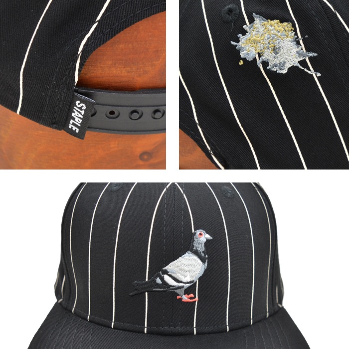 STAPLE ���ƥ��ץ� ����å� PINSTRIPE PIGEON SNAPBACK CAP ˹�� ���ʥåץХå�����å� 6�ѥͥ륭��å� 2309X7366 ������̵����