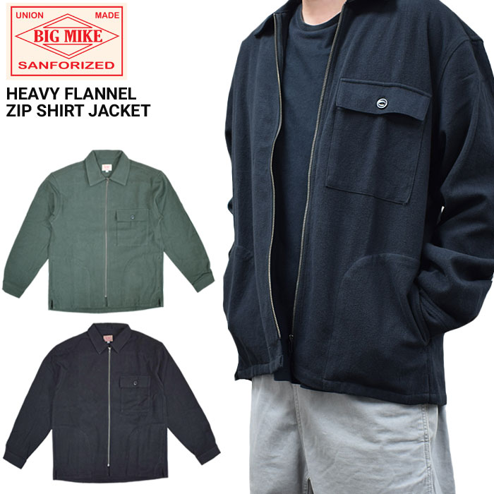 BIG MIKE ӥåޥ 㥱å HEAVY FLANNEL ZIP SHIRT JACKET إӡեͥ åץĥ㥱å 102535800 ̵
