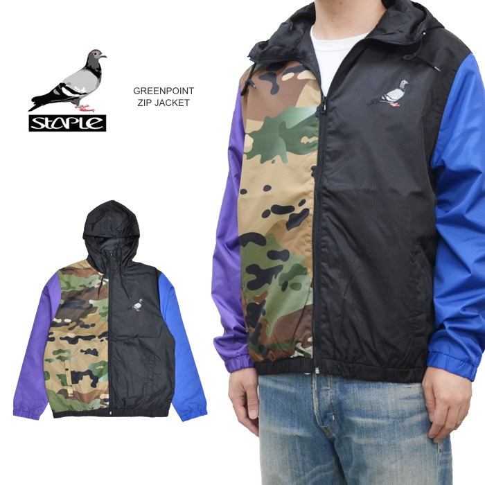 STAPLE ƥץ 㥱å GREENPOINT ZIP JACKET ʥ󥸥㥱å åץ㥱å    Ĺµ M-XL 2109O6665 ̵ۡڥ