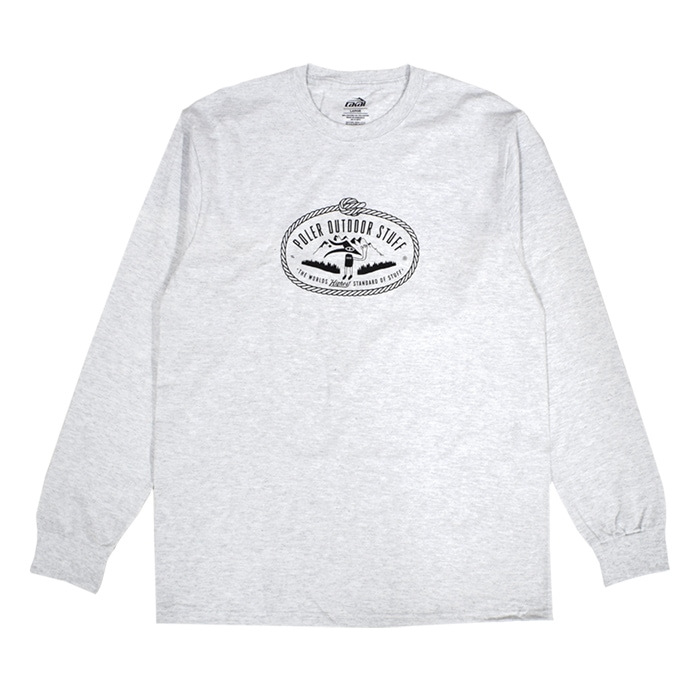 LAKAI �� POLER �饫�� �ݡ��顼 ����T OUTDOOR STUFF LS TEE Ĺµ T����� ���åȥ��� �ȥåץ� ��� M-XL ���졼 ��ñ�ʹ����ξ��ϥ᡼����ȯ����