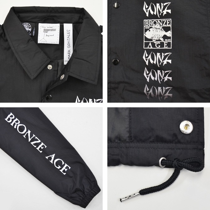 MARK GONZALES �ޡ��������󥶥쥹 ���㥱�å� BRONZE AGE �֥��󥺥����� COACHES JACKET ���������㥱�å� �ʥ����󥸥㥱�å� M-XL �֥�å� ��� 2G5-0922 ������̵���ۡڥ������