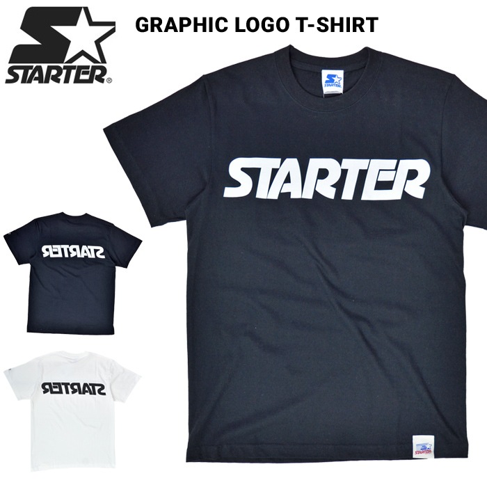 STARTER スターター Tシャツ GRAPHIC LOGO TEE 前後STARTERロゴTシャツ