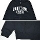 DOUBLE STEAL ���֥륹�ƥ����� ���åץѡ����� DS CREW ZIP UP HOODIE �������å� �ե꡼�� Ĺµ �ȥåץ� ��� M-XL �֥�å� 926-62106 ������̵���ۡڥ������